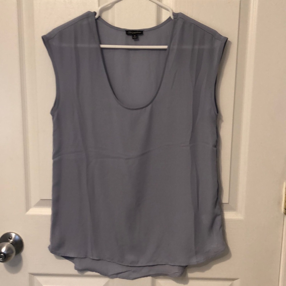 Lilac colored blouse